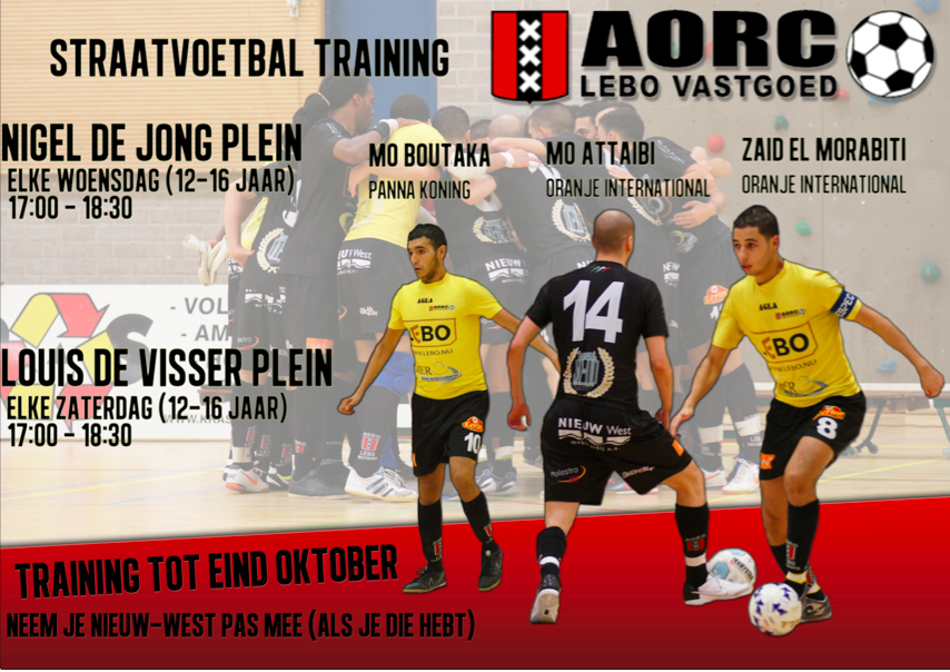Straatvoetbaltrainingen Nieuw-West weer van start
